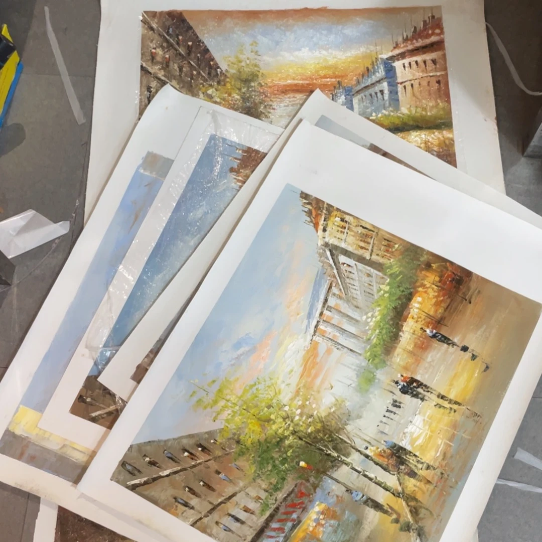 啦***啦油画油画作品入选6张