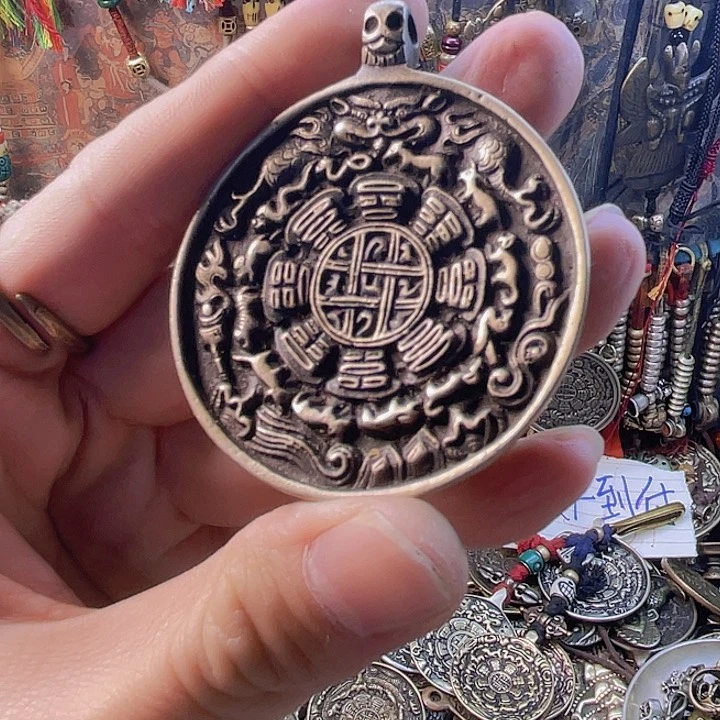 精品白铜利马铜九宫八卦一个设计款