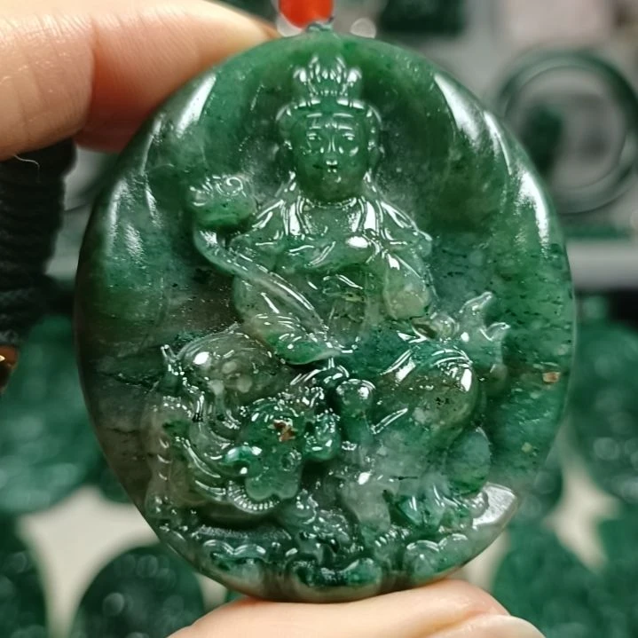 独山玉普贤菩萨未镶嵌