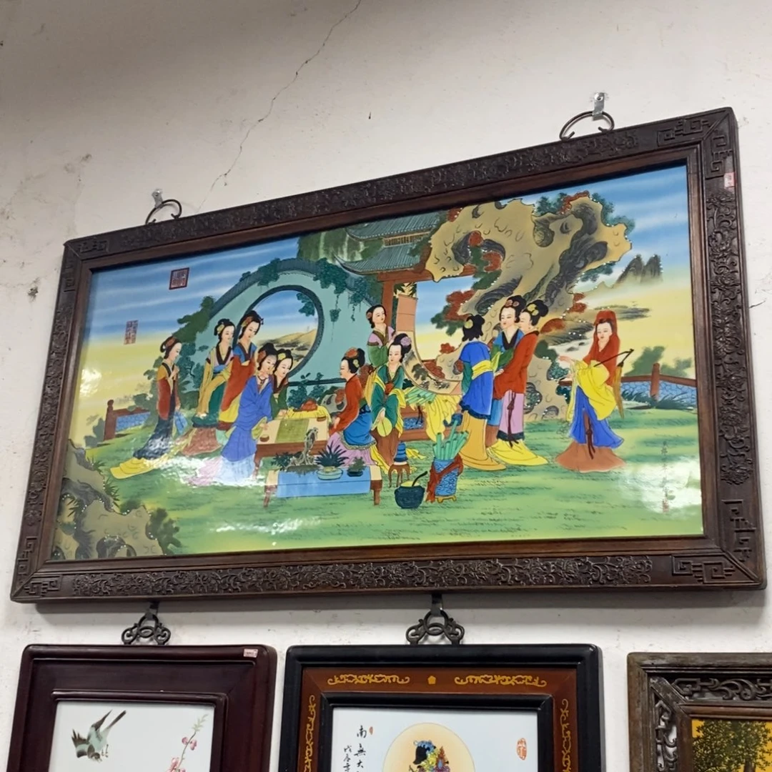 瓷123*68 景德镇瓷板画柴窑烧制