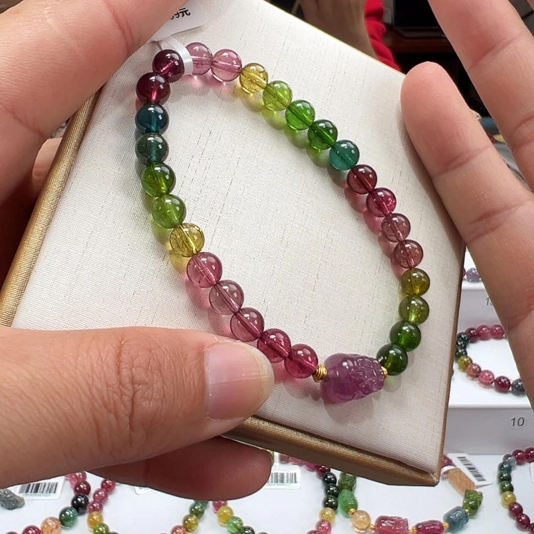 未镶嵌手串碧玺6.5mmmmmmmm