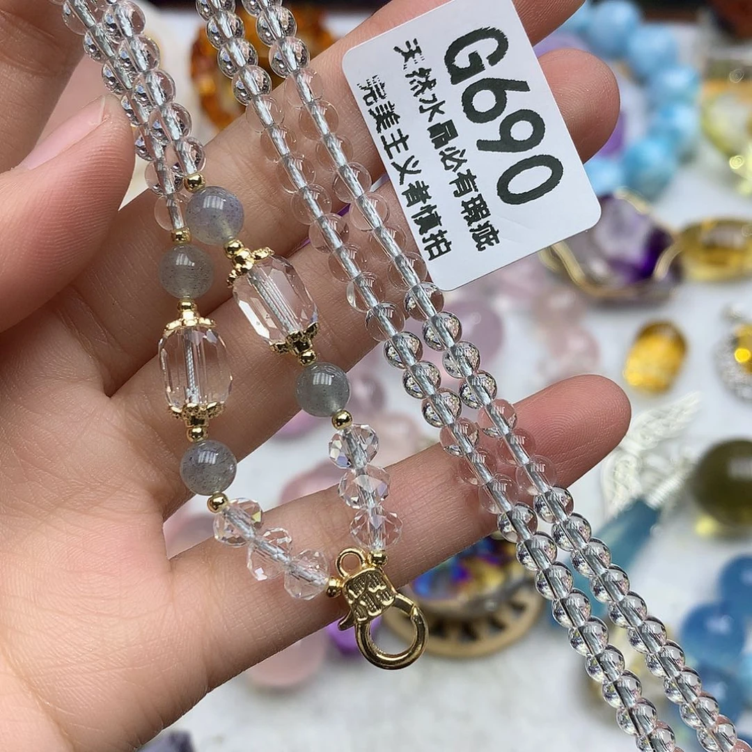 彭***玲水晶未镶嵌珠宝半成品项链