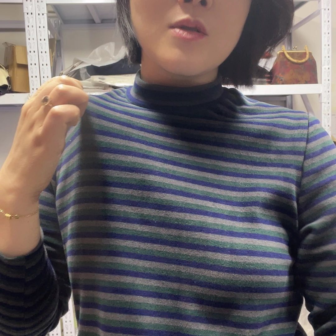 条纹奥绒蓝条面1米