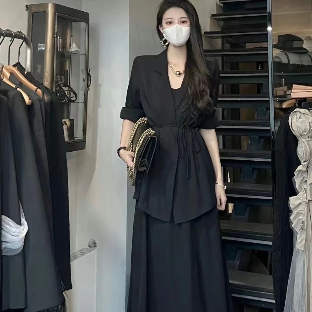 【2万人收藏】高档时尚套装女2025春季新款小香风气质西装连衣裙收