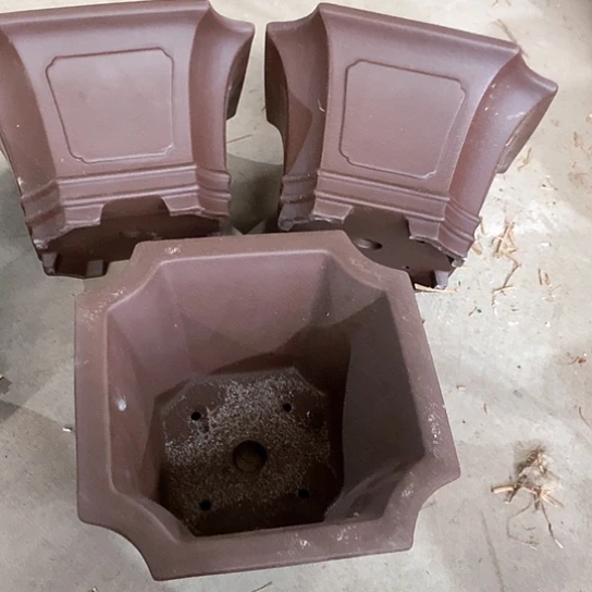 紫砂花盆   紫砂处理3个