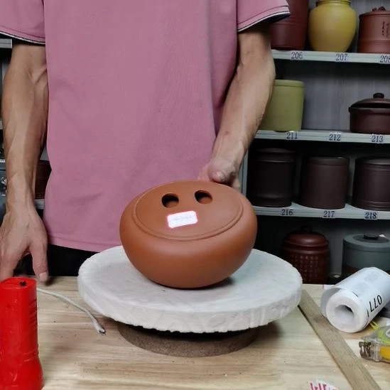 紫砂茶叶罐正品小罐牛鼻盖一斤装素面9733