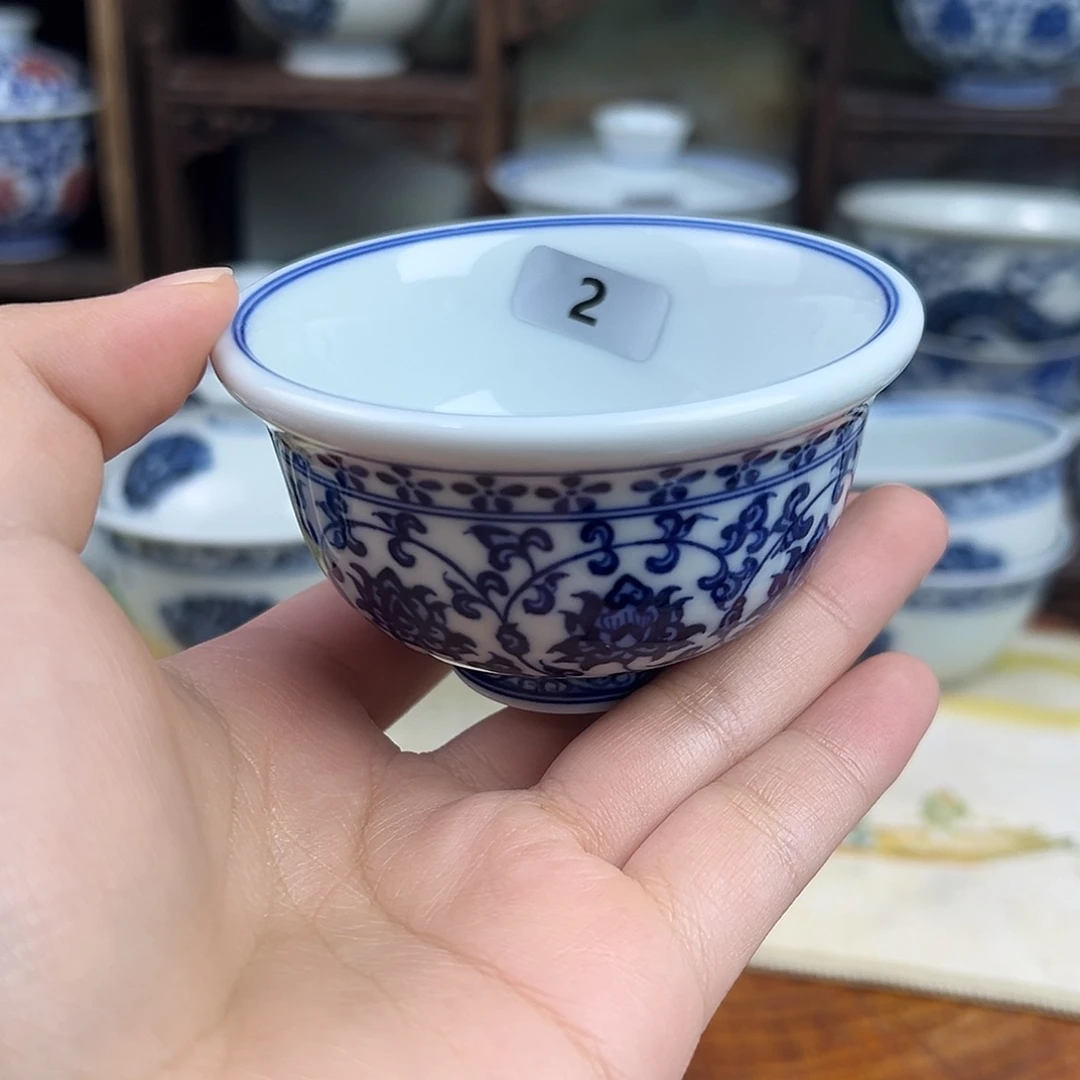 瓷其他缠枝莲小压手2