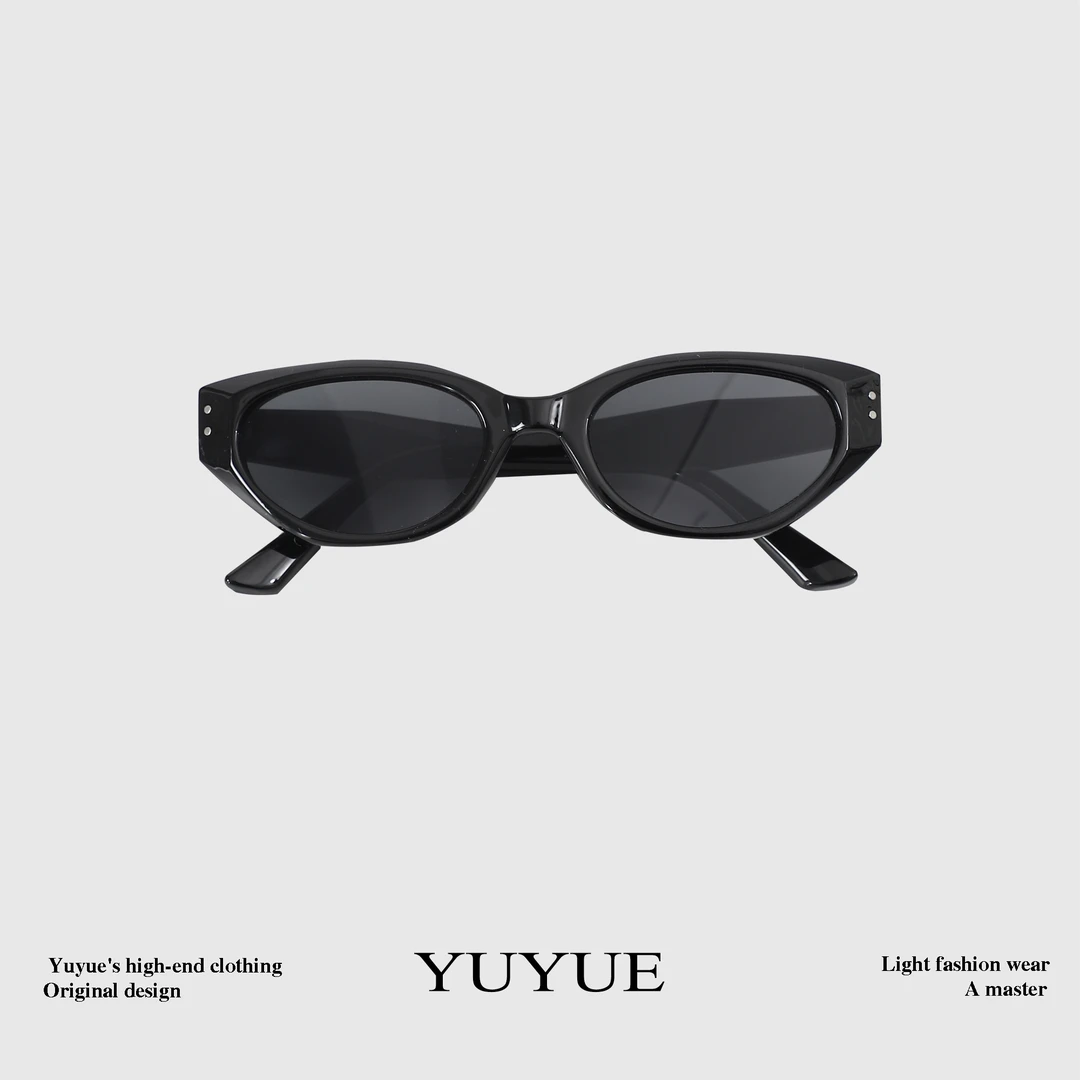 复古简约猫眼墨镜高级感方圆脸显瘦太阳镜气质时尚眼镜83038