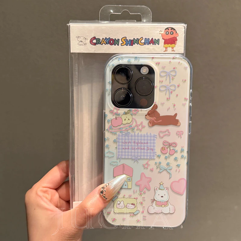 甜美碎花西高地适用苹果16e手机壳小众简约vivox200s华为荣耀OPPO