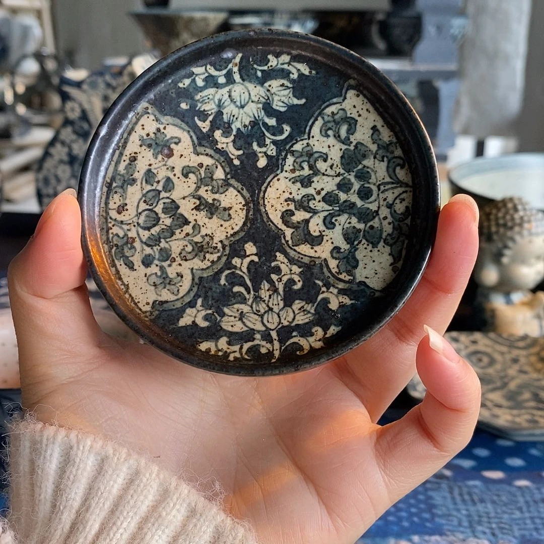 陶手工手绘青花高温陶瓷