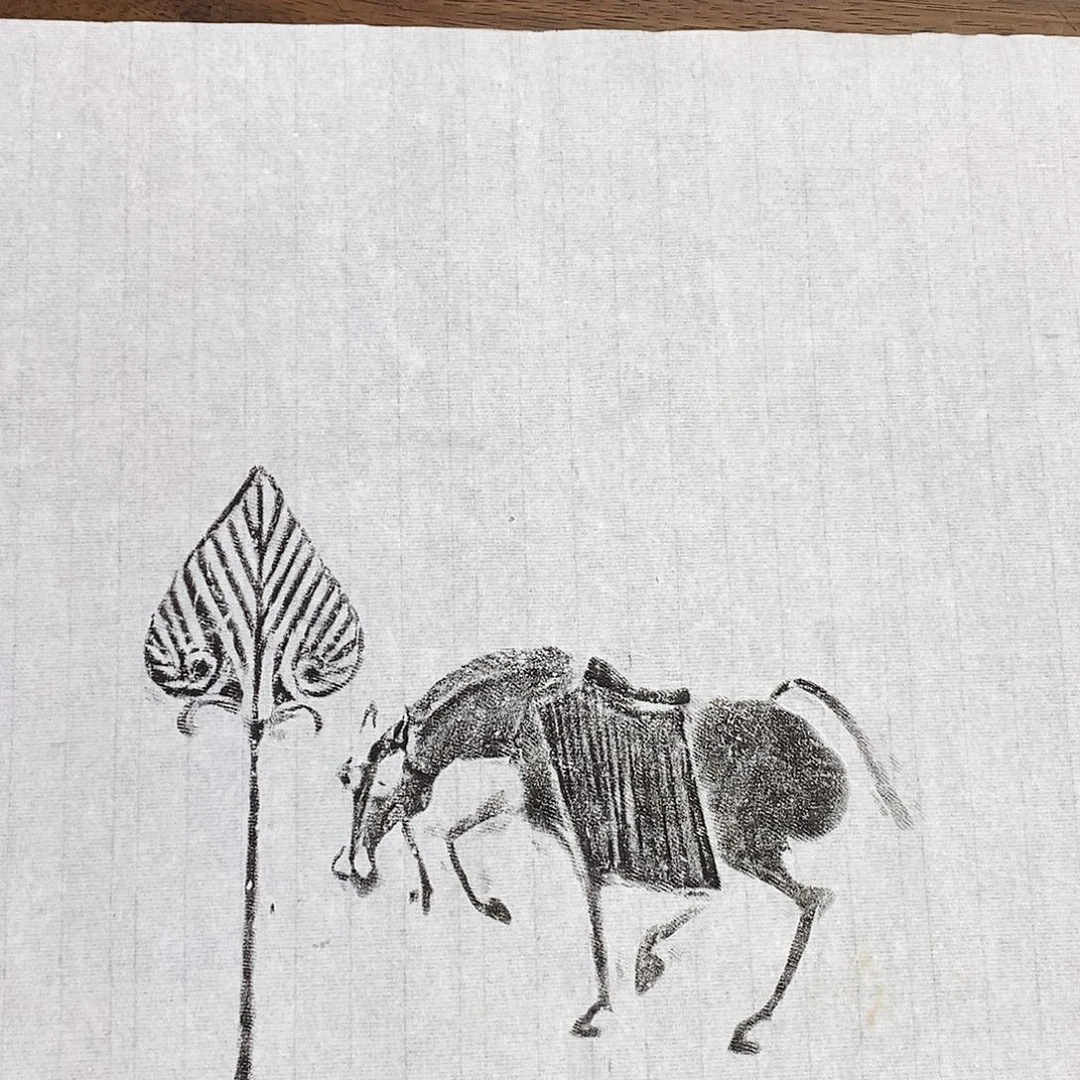 拓片用纸印石孤品拓片