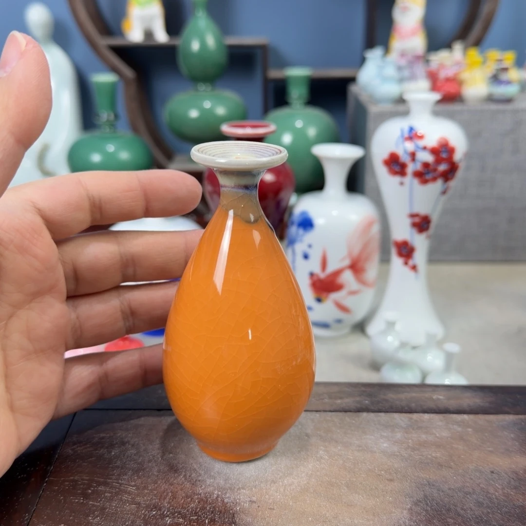 陶瓷手工小花器摆件
