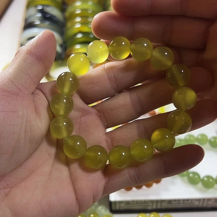 蛇纹石玉未镶嵌手链