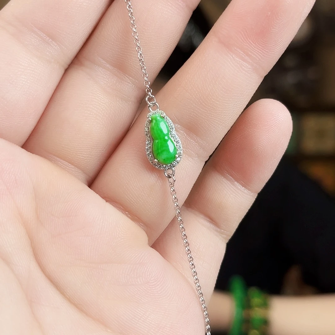 翡翠未镶嵌毛衣链手链