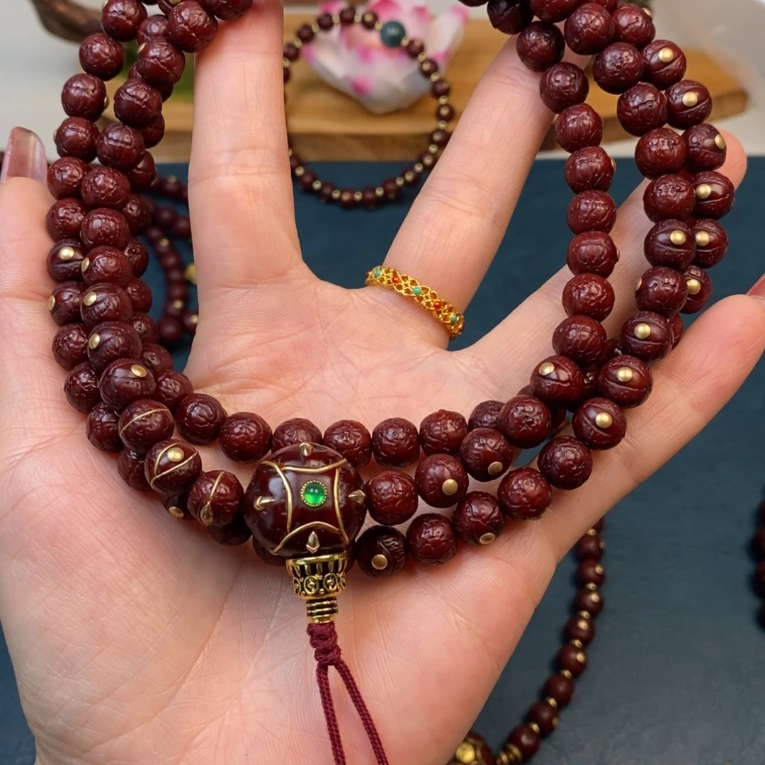 凤眼菩提手串108金钉8.5