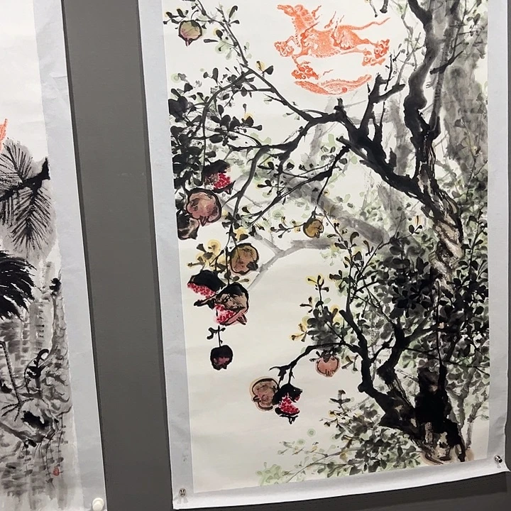 8***路国画韩建文老师花鸟画作品