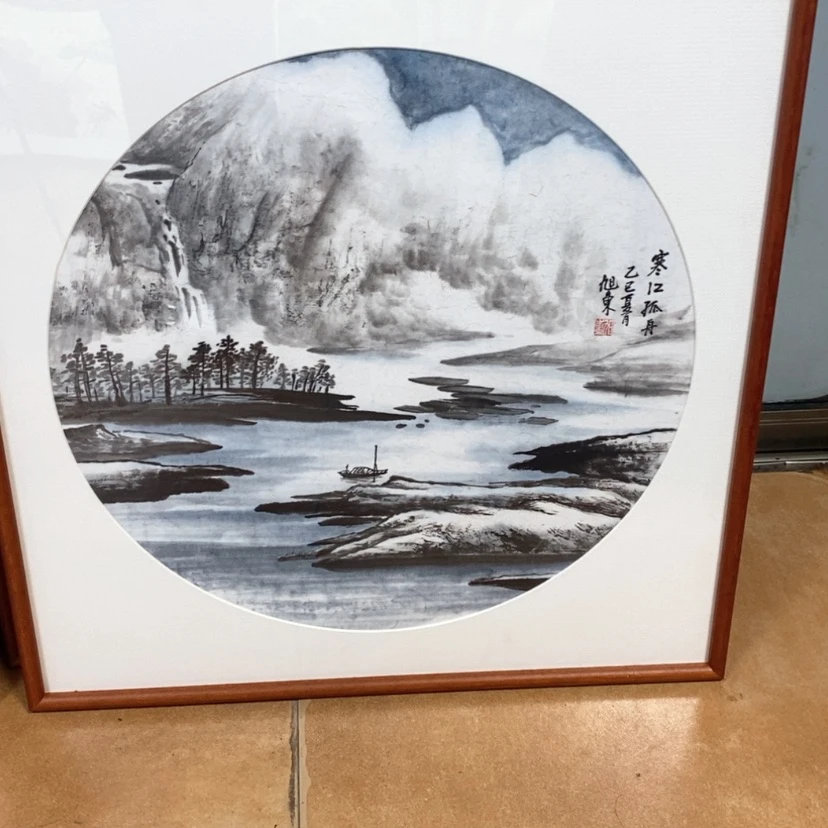 【闪购商品】国画手绘国画带框60.60