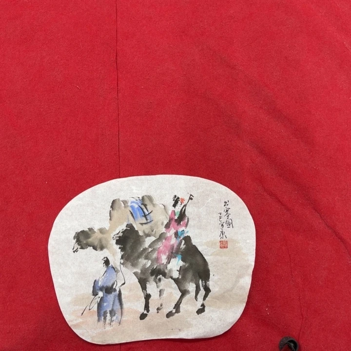 张***詺国画花鸟等图案为一体而