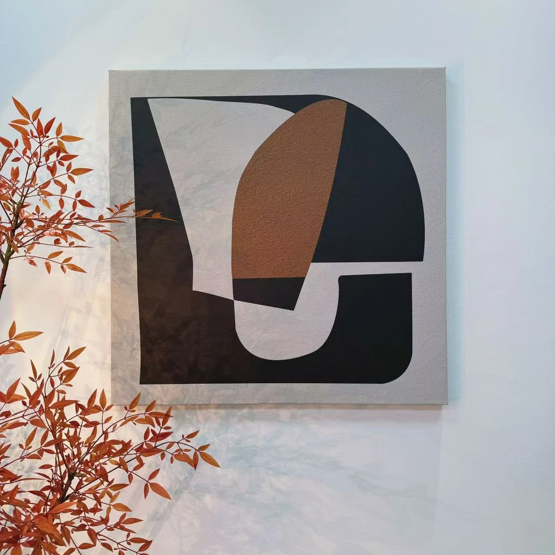 诧寂美学莫兰迪色抽象客厅装饰画现代高级餐厅卧室玄关艺术挂画