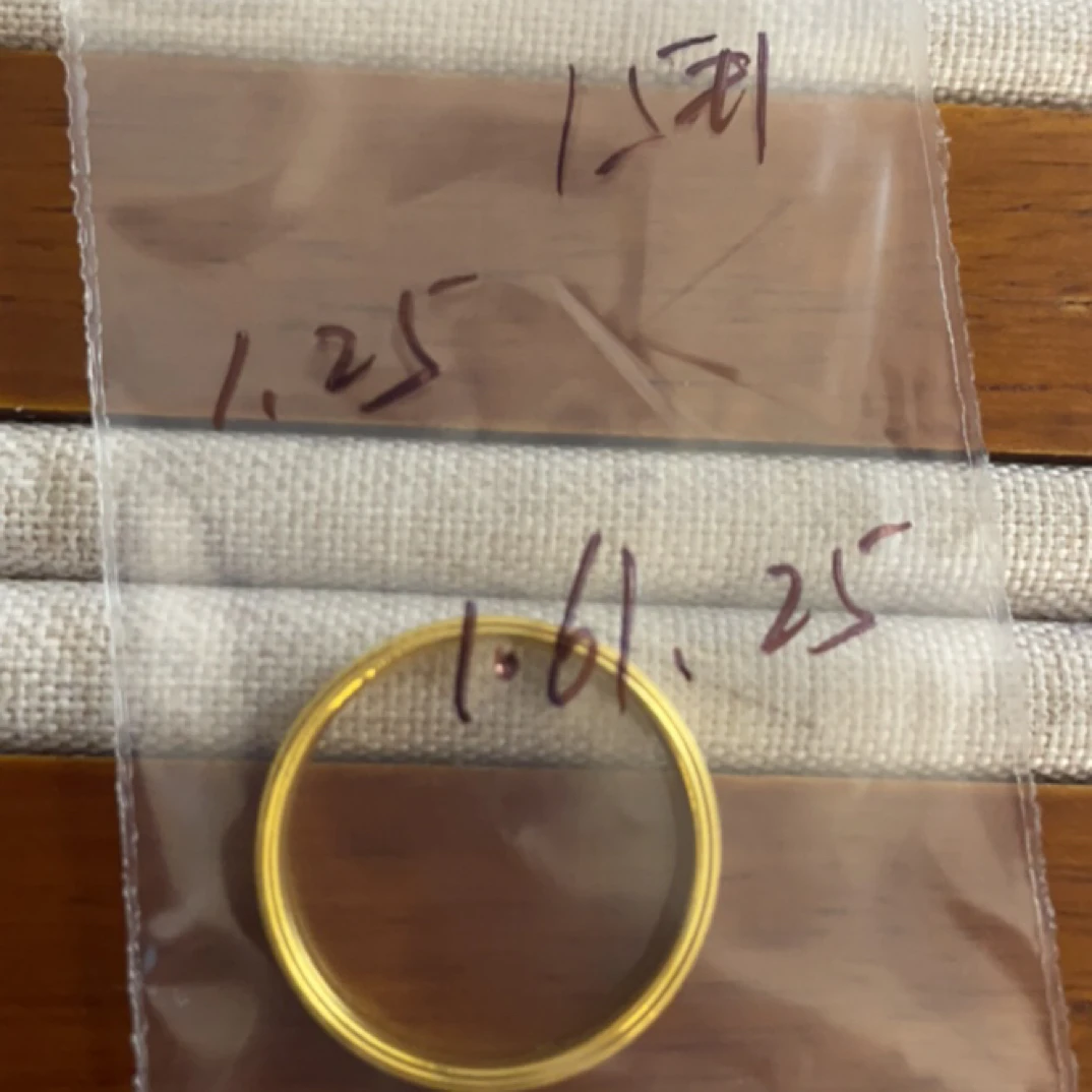 克重1.25 15号 六芒星戒指 足金999