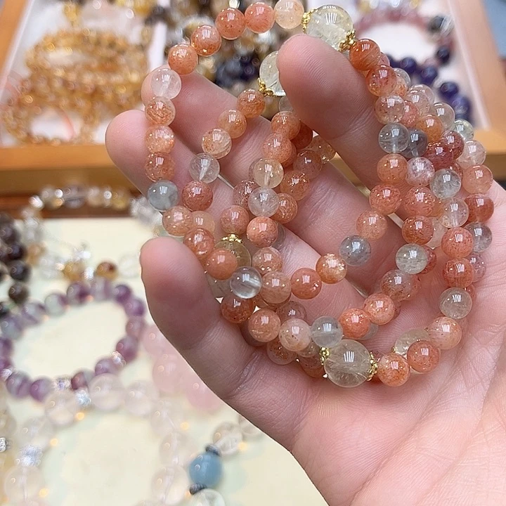 水晶手链未镶嵌金草莓