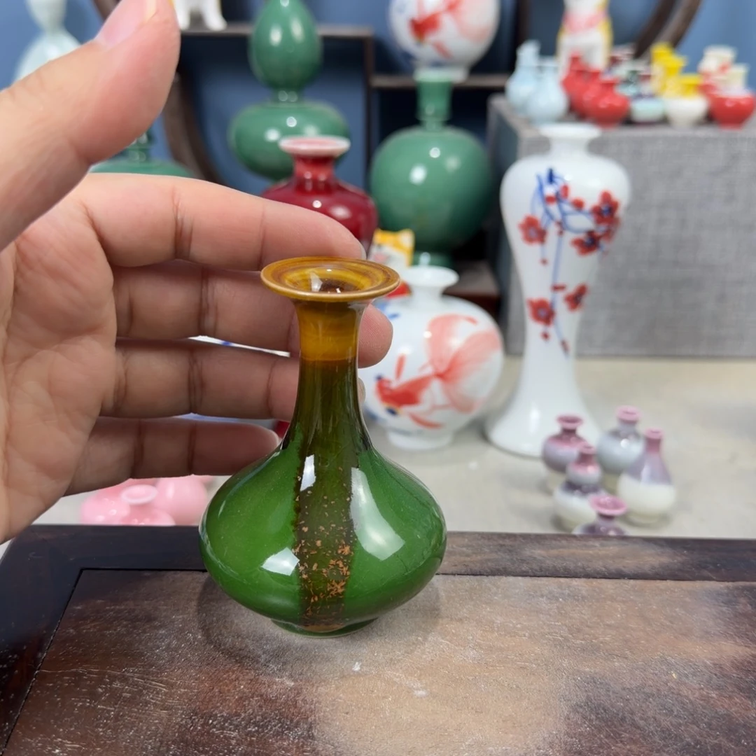 陶瓷手工小花器摆件