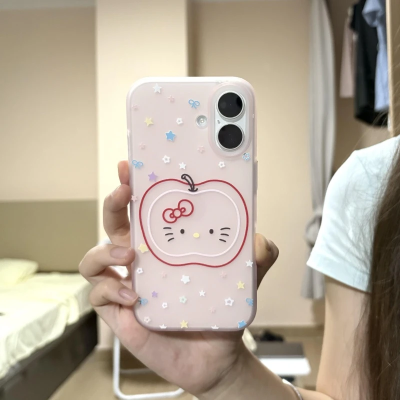 奥菲顿星星红线苹果kt适用iPhone15/16pro透粉手机壳苹果14/13套