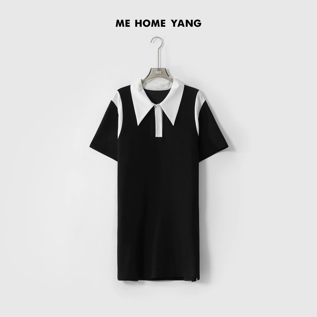 ME【鲨鱼连衣裙】棉混纺经典简约时尚百搭女士连衣裙 MEQC525