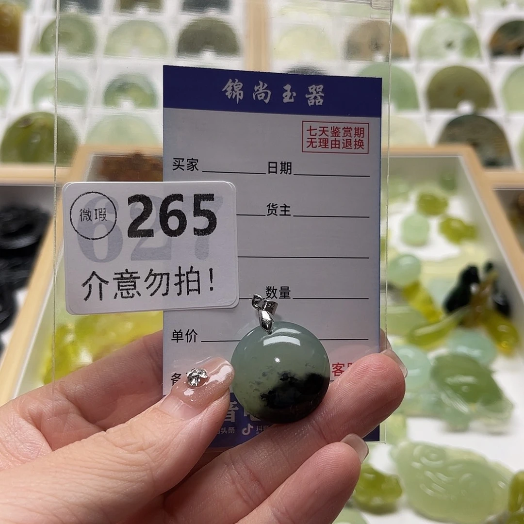 浅****蛇纹石玉未镶嵌颈饰