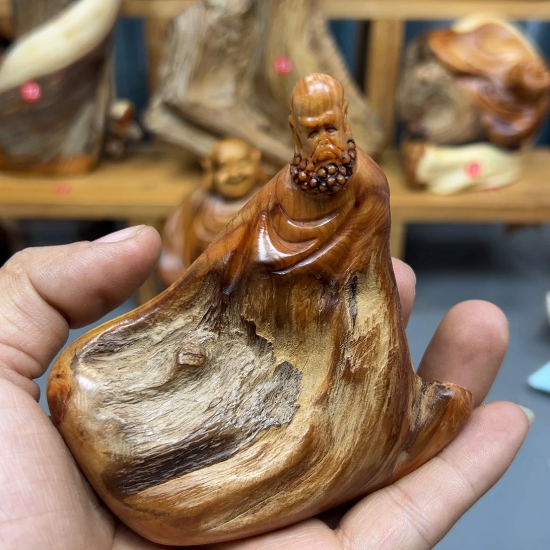 黑***哮木崖柏木摆件手把件