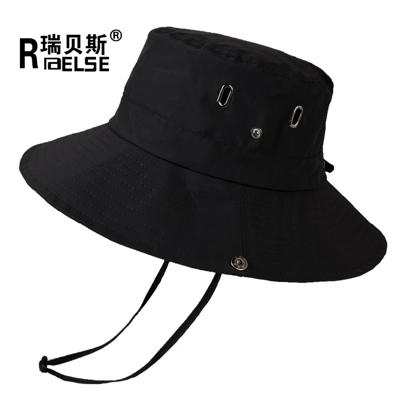 夏季男女透气帽子遮阳帽户外钓鱼防晒纯色渔夫帽景德镇碗盘餐具