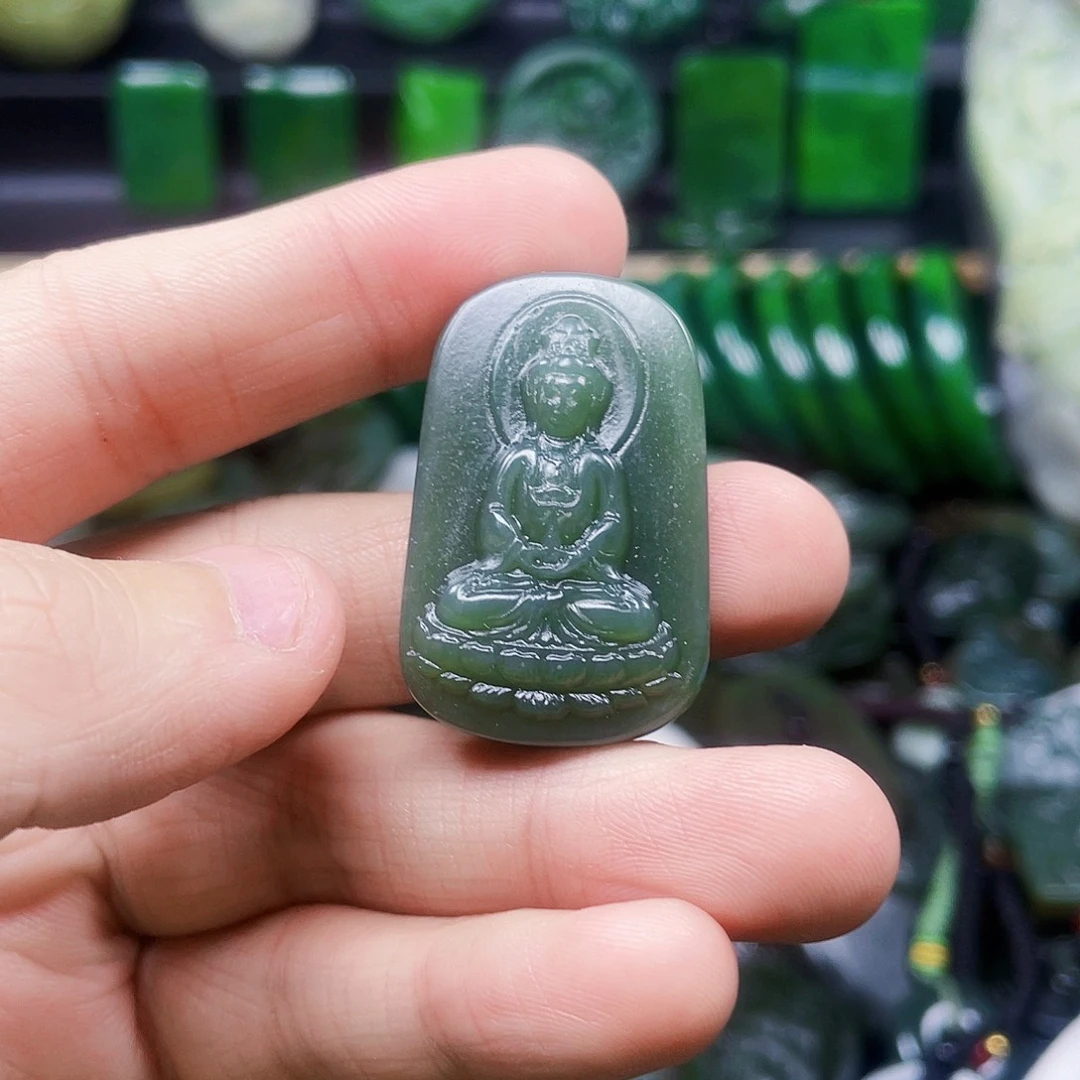 和田玉未镶嵌挂件