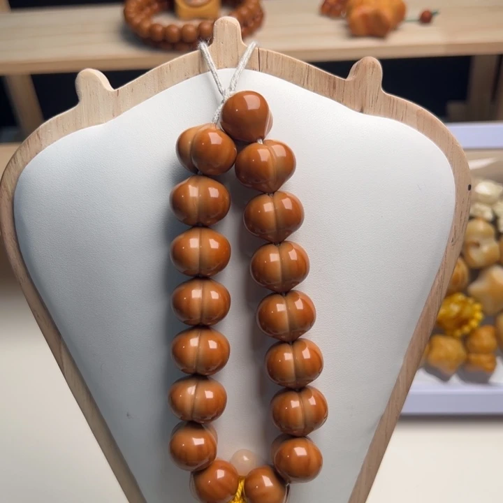 捡***瓜猴头核桃手串猴头