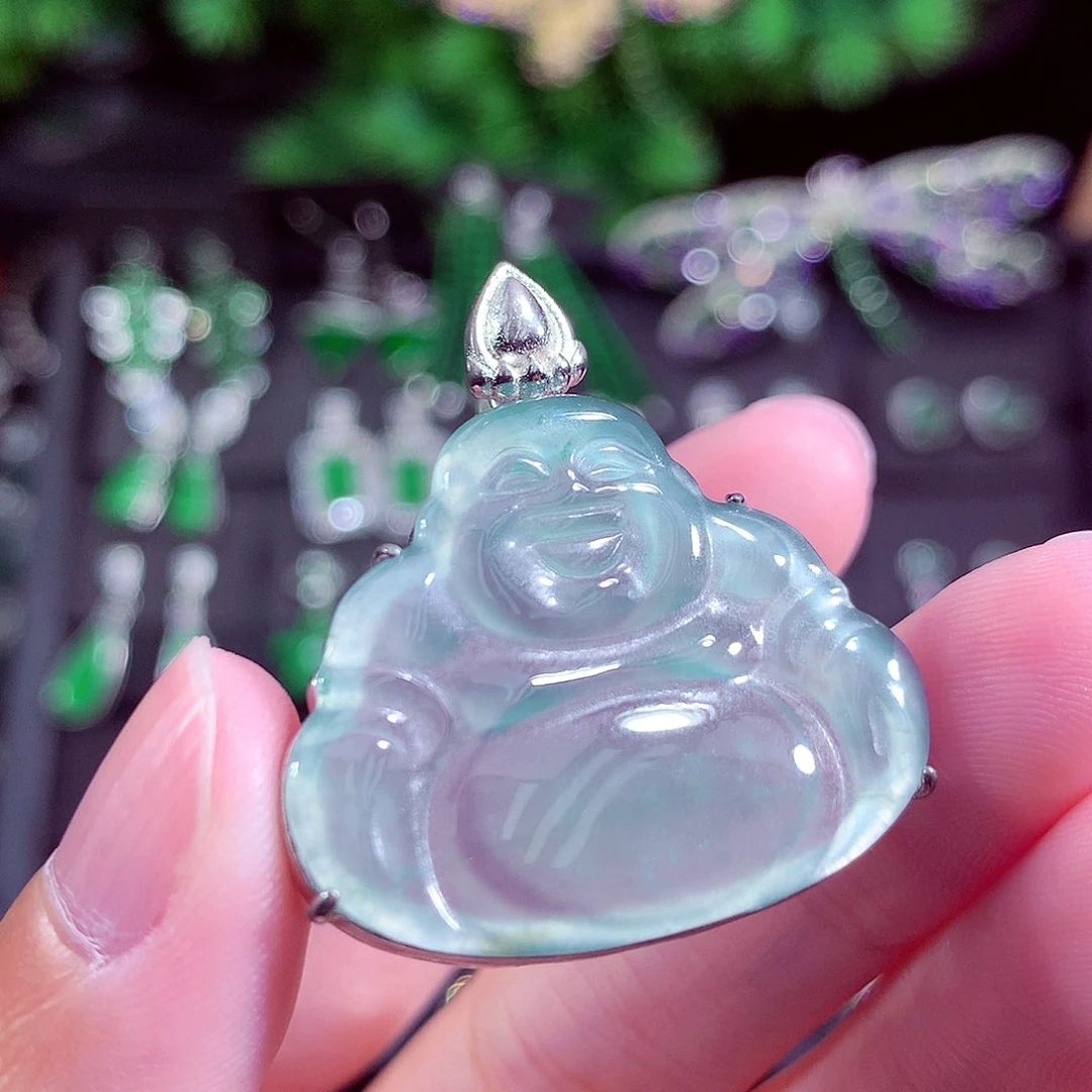 颈饰未镶嵌翡翠天然