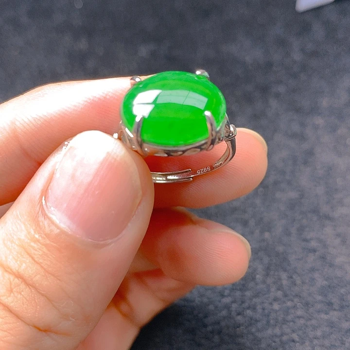 翡翠银S925镶嵌颈饰