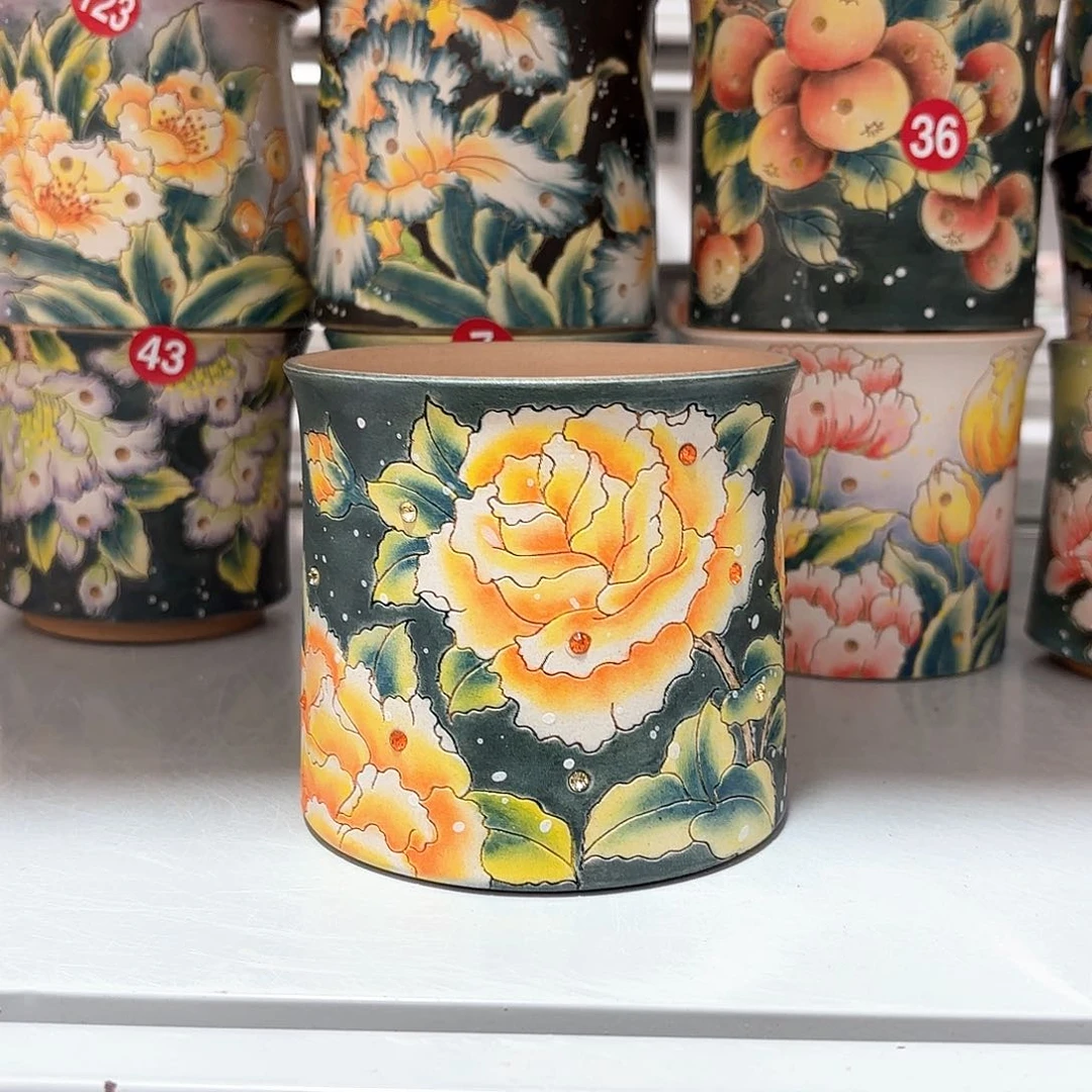 紫砂花盆手工花盆默认微瑕10:10