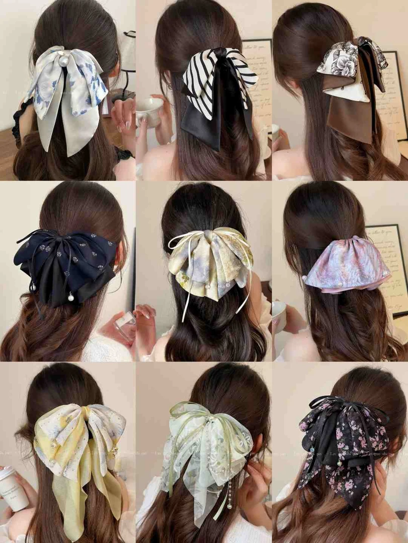 DF高马尾抓夹气质高级感头饰发饰女轻奢鲨鱼夹半扎发马尾抓夹发夹
