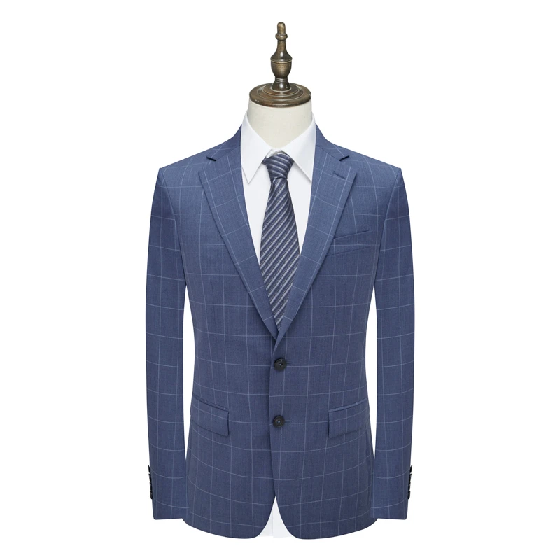 B1540鸟男式春秋西服 两粒扣后中开衩修身商务西装213070