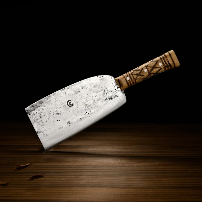 老式斩骨刀手工锻打传统夹钢商用重型剁骨刀屠宰专用卖肉屠夫专用