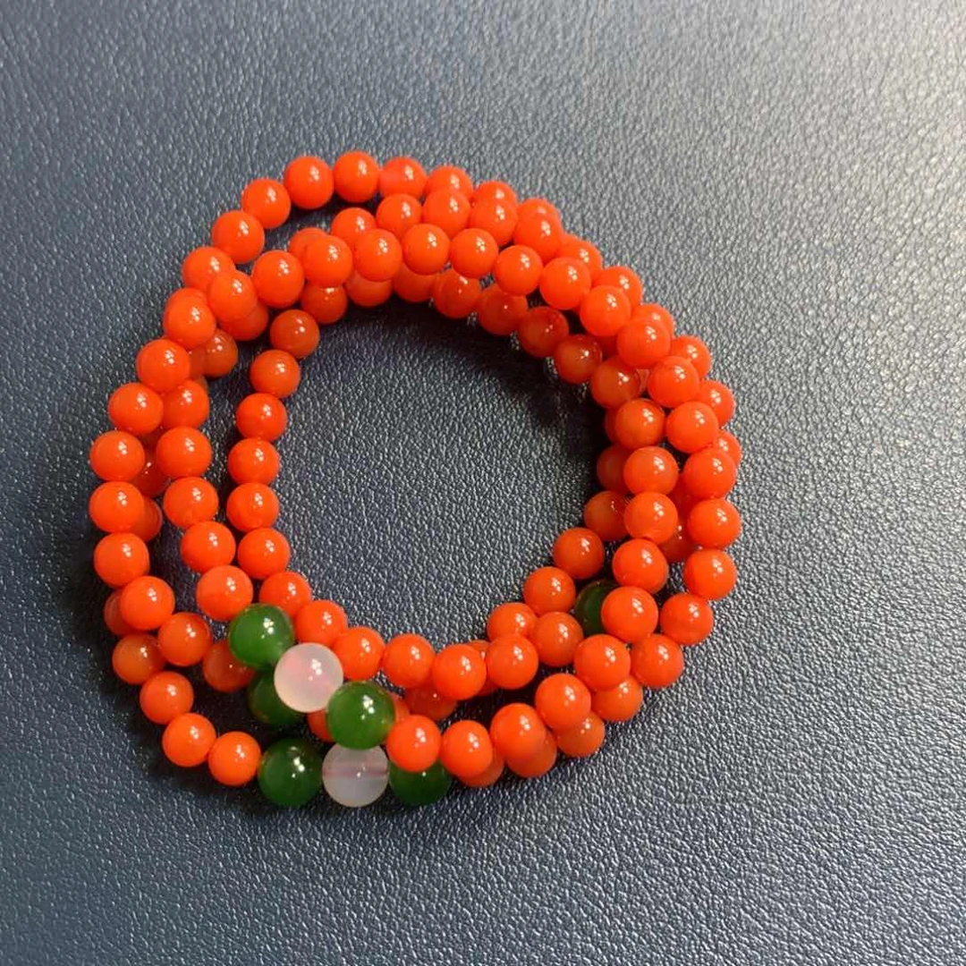 南红玛瑙5柿子红108未镶嵌