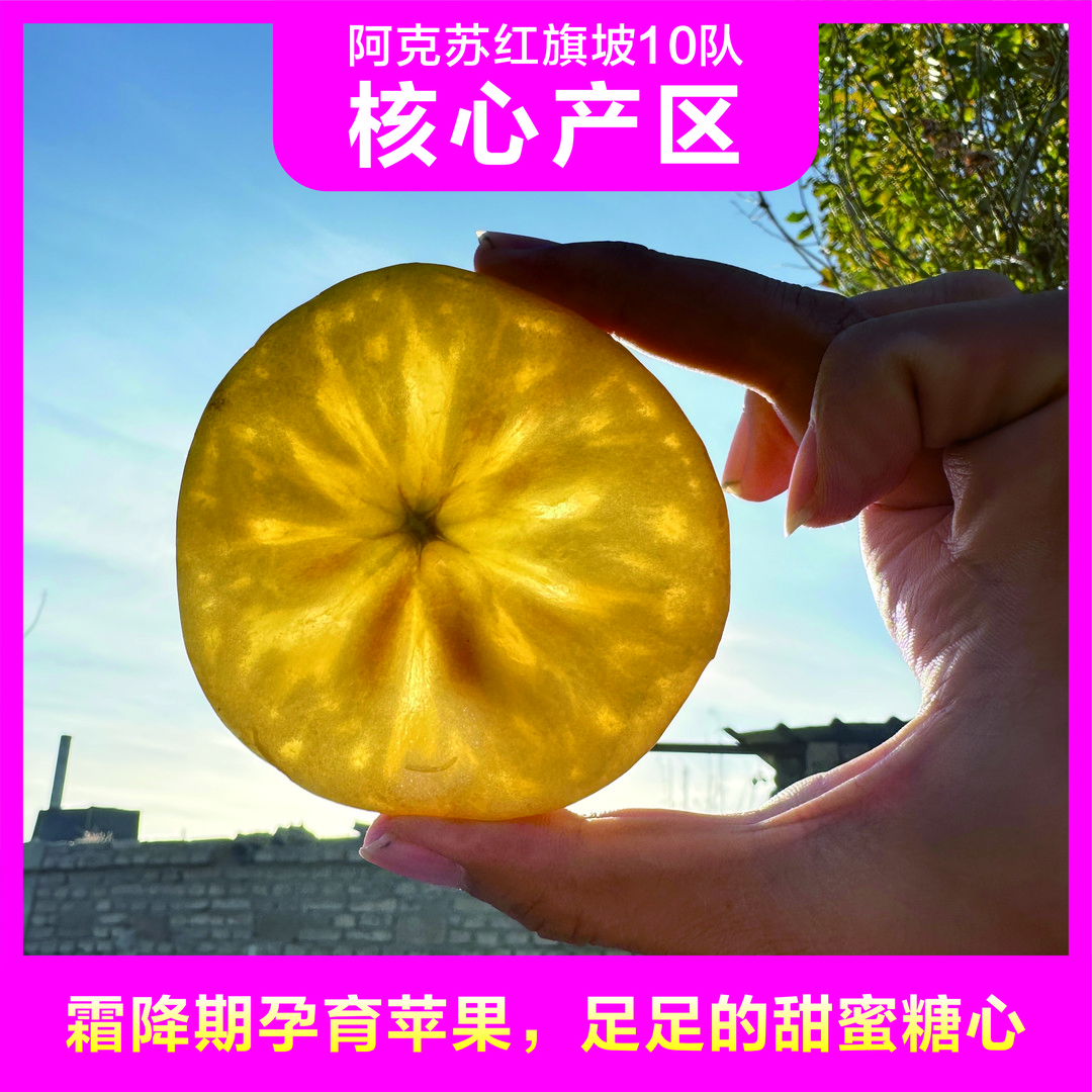 正宗阿克苏冰糖心苹果 甄选脆甜  自然糖心更香甜