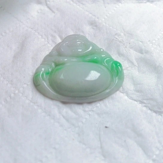 翡翠颈饰未镶嵌月**慕吊坠