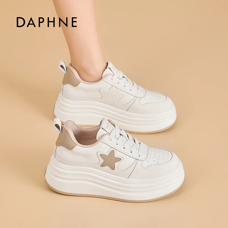 Daphne/达芙妮女鞋2025春季爆款时尚高颜值潮流百搭圆头休闲板鞋