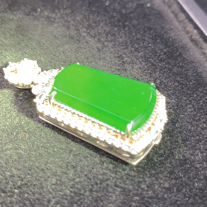 翡翠银S925镶嵌颈饰