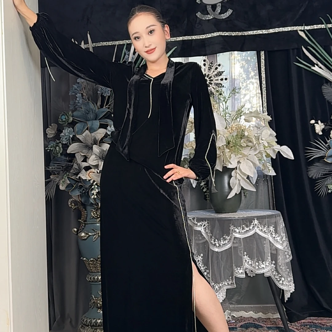 新款丝绒休闲女士两件套(1)