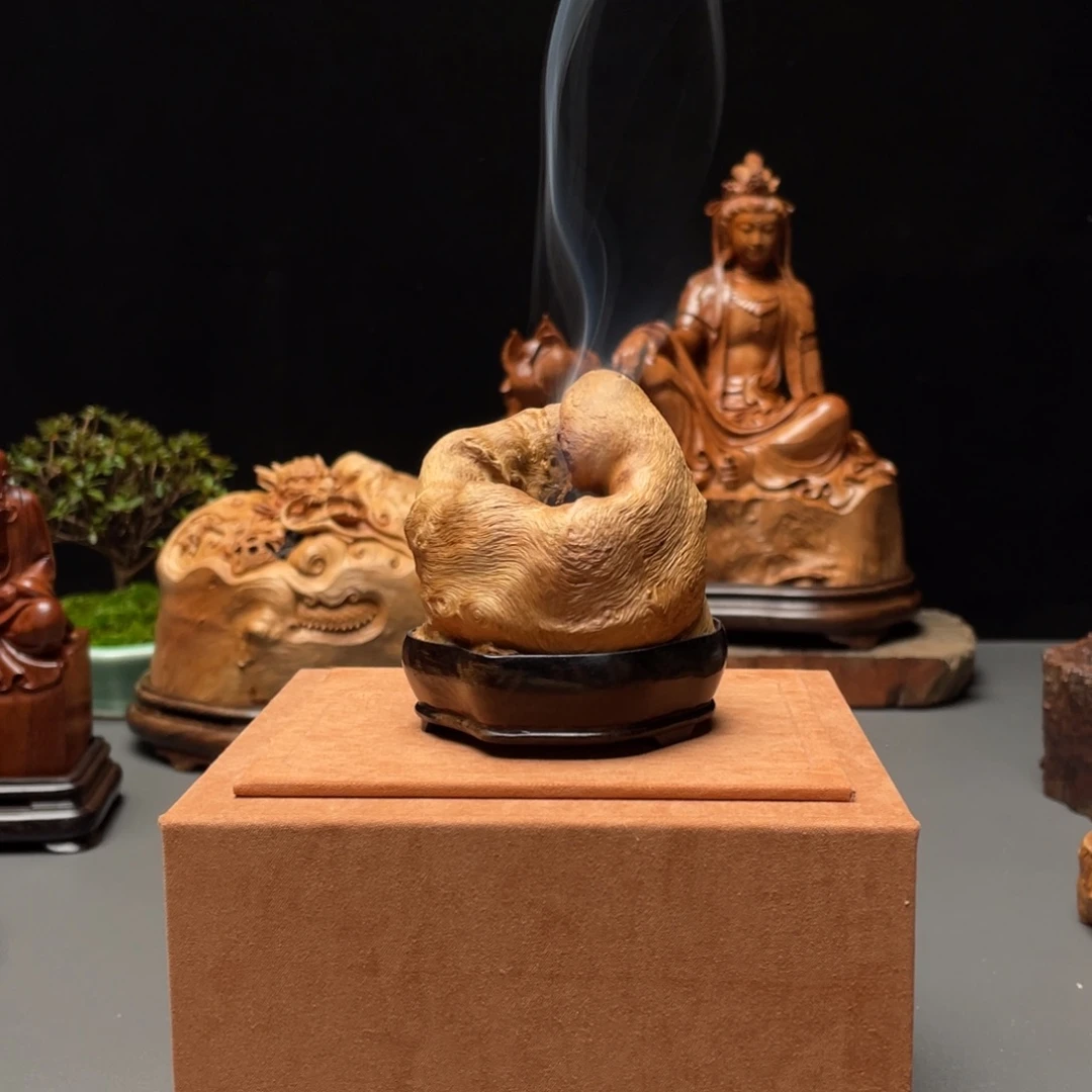 荔枝木猪*湿荔枝木香炉