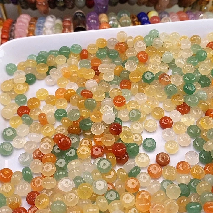 未镶嵌卡8-5金丝玉100个玛瑙/玉髓