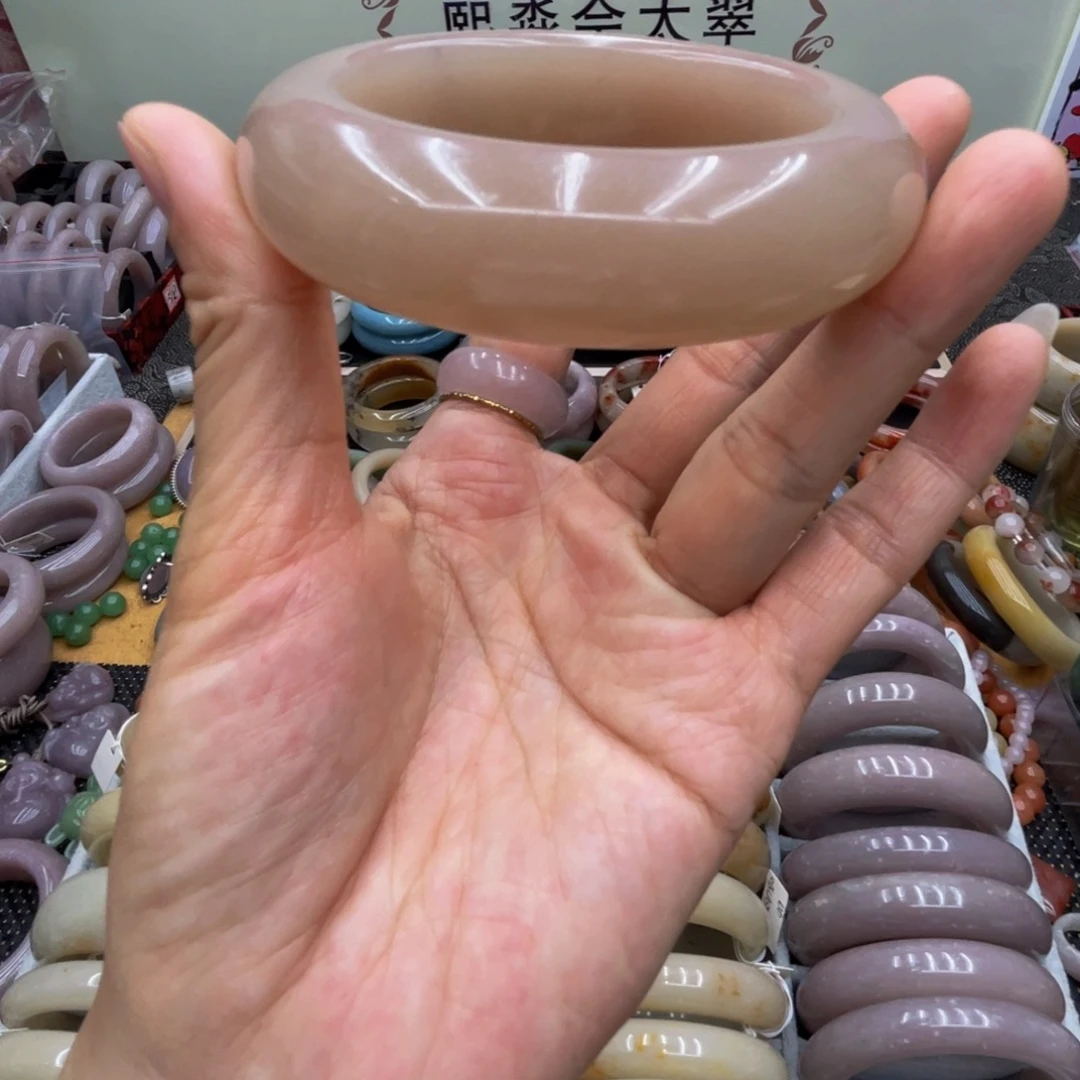 石英岩玉未镶嵌圈口56