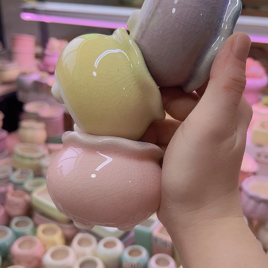 陶瓷花盆当场满12包邮