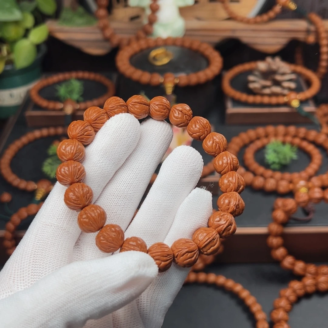 吊坠桃核虎*1.2玉龙脊手串